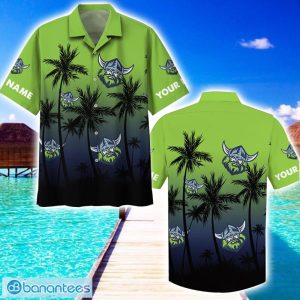 Raiders NRL Custom Name Hawaiian Shirt And Short Pants Gifts For Fans Product Photo 2