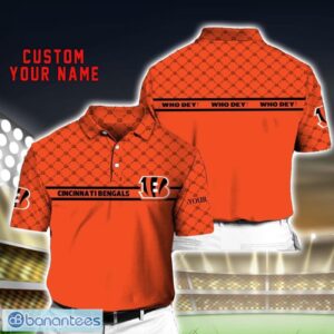 NFL Cincinnati Bengals Polo Shirt Custom Name Football Fans Gift Product Photo 1
