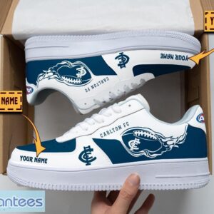 Carlton Football Club Air Force Shoes Custom Name Men Women Gift AF1 Shoes Product Photo 1