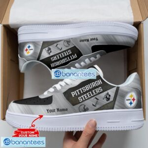 Pittsburgh Steelers Personalized 3D Air Force Shoes AF1 Shoes Men And Women Sneakers Shoes Sport Team Gift Custom Name Product Photo 3