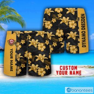 Dynamo Dresden Tropical Combo Hawaiian Shirt And Shorts Personalized Name For Fans Product Photo 3
