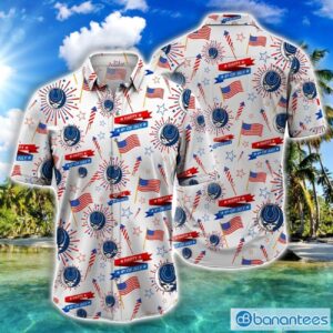 NFL Indianapolis Colts Grateful Dead and Sports Logo 4th Of July Hawaiian Shirt Product Photo 1
