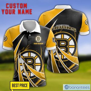 Boston Bruins Personalized Name 3D Polo Shirt Gift For Sport Golf Lover Product Photo 1
