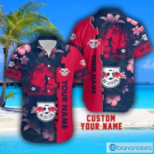 RB Leipzig Tropical Combo Hawaiian Shirt And Shorts Personalized Name For Fans Product Photo 2