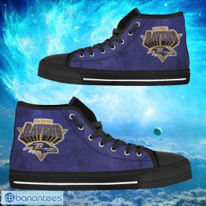 Baltimore Ravens Custom Simple Logo High Top Shoes Product Photo 1