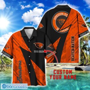 Oregon State Beavers AOP Hawaiian Shirt Beach Summer Shirt Personalized Name For fans Product Photo 1