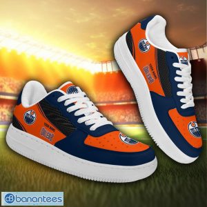 Edmonton Oilers NHL Personalized New AirForce 1 Sneakers Gift For Fan Product Photo 1