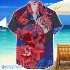 New York Yankees Skull Flower Hawaiian Shirt MLB Halloween Gift For Sports Fans Product Photo 1