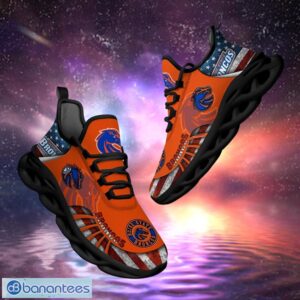 NCAA Boise State Broncos Design Logo & America Flag Gift For Fans Max Shoes Product Photo 1