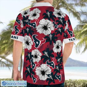 Houston Texans Flower 3D Hawaiian Shirt All Over Printed Beach Shirt Product Photo 4