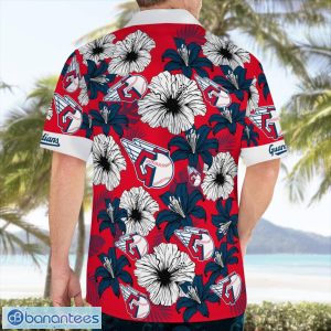 Cleveland Guardians Flower 3D Hawaiian Shirt All Over Printed Beach Shirt Product Photo 4