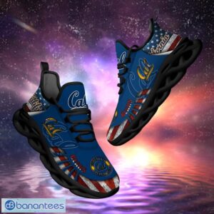 NCAA California Golden Bears Design Logo & America Flag Gift For Fans Max Shoes Product Photo 1