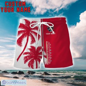 Florida Panthers Coconut Pattern Hawaiian Shirt And Shorts Personalized Name Unique Gift For Summer Product Photo 2