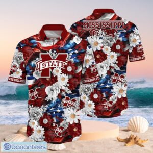 NCAA Mississippi State Bulldogs Design Logo Gift For Fan Independence Day Hawaii Shirt Full Over Print Product Photo 1