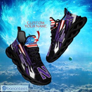 NCAA Northwestern Wildcats Design For Fans Loves Custom Your Name Max Soul Shoes Product Photo 1