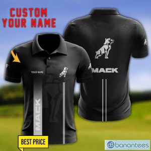 Mack 3D Polo Shirt Personalized Name For Fans Black Polo Shirt Product Photo 1