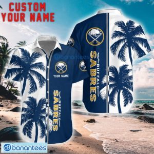 Buffalo Sabres Coconut Pattern Hawaiian Shirt And Shorts Personalized Name Unique Gift For Summer Product Photo 1