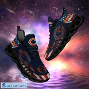 NFL Chicago Bears Design Logo & America Flag Gift For Fans Max Shoes Product Photo 1