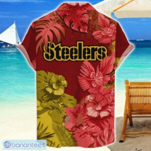 Pittsburgh Steelers Skull Flower Hawaiian Shirt NFL Halloween Gift For Sports Fans Product Photo 2