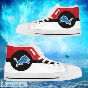 Detroit Lions Bright Colours Logo High Top Shoes Product Photo 2