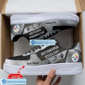 Pittsburgh Steelers Personalized 3D Air Force Shoes AF1 Shoes Men And Women Sneakers Shoes Sport Team Gift Custom Name Product Photo 1