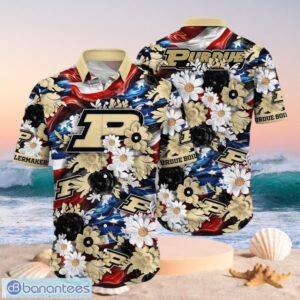 NCAA Purdue Boilermakers Design Logo Gift For Fan Independence Day Hawaii Shirt Full Over Print Product Photo 1