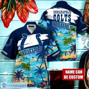 NFL Indianapolis Colts Logo Fans Love Custom Your Name Hawaiian Shirt Full Over Print Product Photo 1