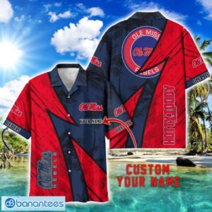 Ole Miss Rebels AOP Hawaiian Shirt Beach Summer Shirt Personalized Name For fans Product Photo 1