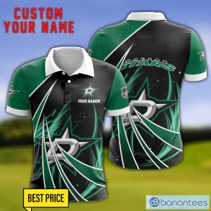 Dallas Stars Personalized Name 3D Polo Shirt Gift For Sport Golf Lover Product Photo 1