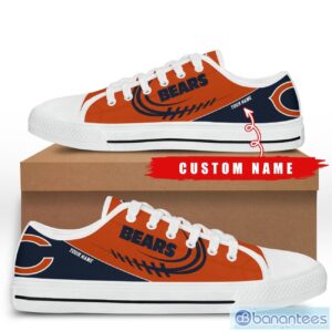 Custom Name Chicago Bears Low Top Shoes For Fans Sport Product Photo 3