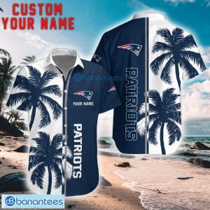 New England Patriots Coconut Pattern Hawaiian Shirt And Shorts Personalized Name Unique Gift For Summer Product Photo 1