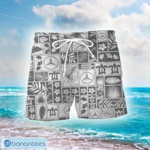 Mercedes Benz Combo Hawaiian Shirt Short For Men Women Vintage Fans - Mercedes_Benz 3D Hawaiian Shirt And Short Set Mens_2