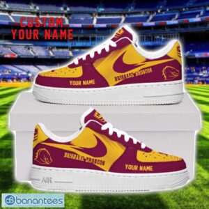 Brisbane Broncos Air Force Shoes Sneakers For Men Women Gift Custom Name Product Photo 1