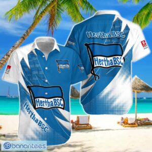 Hertha BSC Team Logo 3D Hawaiian Shirt For Fans Product Photo 1