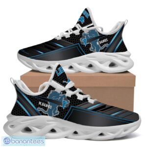 Detroit Lions Custom Name NFL Neon Light Max Soul Shoes Product Photo 1