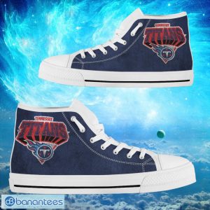 Tennessee Titans Custom Simple Logo High Top Shoes Product Photo 2