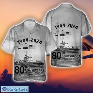 Royal Navy HMS Melbreak (L73) In Omaha Beach 3D Hawaiian Shirt Product Photo 1