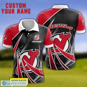 New Jersey Devils Personalized Name 3D Polo Shirt Gift For Sport Golf Lover Product Photo 1