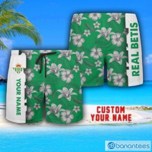 Real Betis Tropical Combo Hawaiian Shirt And Shorts Personalized Name For Fans Product Photo 3