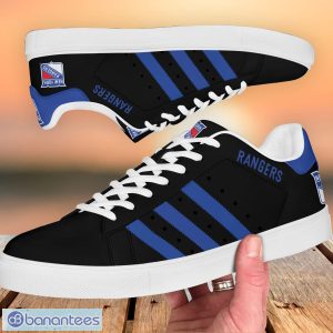New York Rangers Low Top Skate Shoes Stan Smith Shoes Blue Striped Product Photo 2