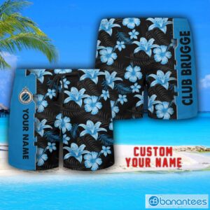 Club Brugge Tropical Combo Hawaiian Shirt And Shorts Personalized Name For Fans Product Photo 3