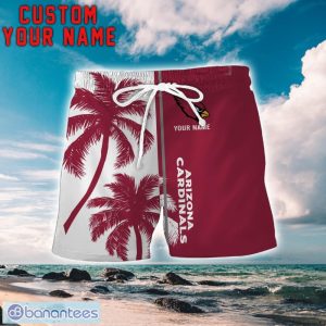Arizona Cardinals Coconut Pattern Hawaiian Shirt And Shorts Personalized Name Unique Gift For Summer Product Photo 2