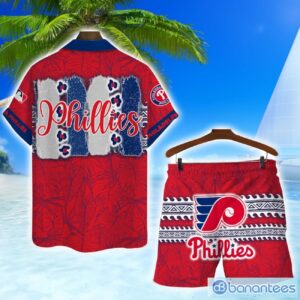 Philadelphia Phillies MLB Hawaiian Shirt And Shorts Vintage Pattern Shirt Product Photo 2