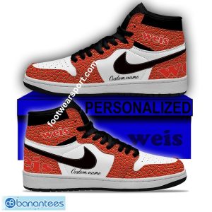 Weis Markets Air Jordan Hightop Shoes Personalized Crocodile Skin Pattern For Fans Gift - Weis Markets Air Jordan Hightop Shoes Personalized Design 1