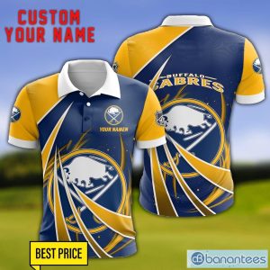 Buffalo Sabres Personalized Name 3D Polo Shirt Gift For Sport Golf Lover Product Photo 1