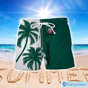 Leicester Tigers 3D Hawaiian Shirt And Shorts For Men And Women Beach Gift Cconut Pattern Custom Name Product Photo 2