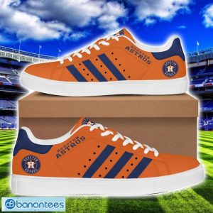 Houston Astros Low Top Skate Shoes For Men And Women Big Fans Gift Orange Shoes Product Photo 1
