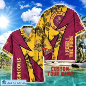 Arizona State Sun Devils AOP Hawaiian Shirt Beach Summer Shirt Personalized Name For fans Product Photo 1