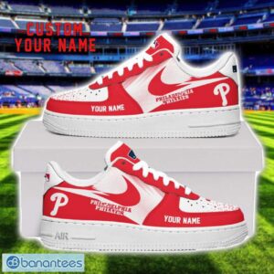 Philadelphia Phillies Air Force Shoes Sneakers For Men Women Gift Custom Name Product Photo 1