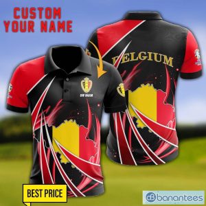 Belgium national football team Personalized Name 3D Polo Shirt Gift For Sport Golf Lover Product Photo 1